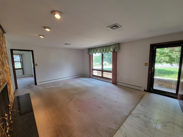 62 Rice Rd, Meriden, CT 06450 - carpeted spare room featuring baseboard heating and a baseboard radiator