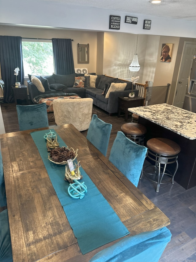35 Depauw Cir E, Hartford, CT 06108 - dining space with dark wood-style flooring