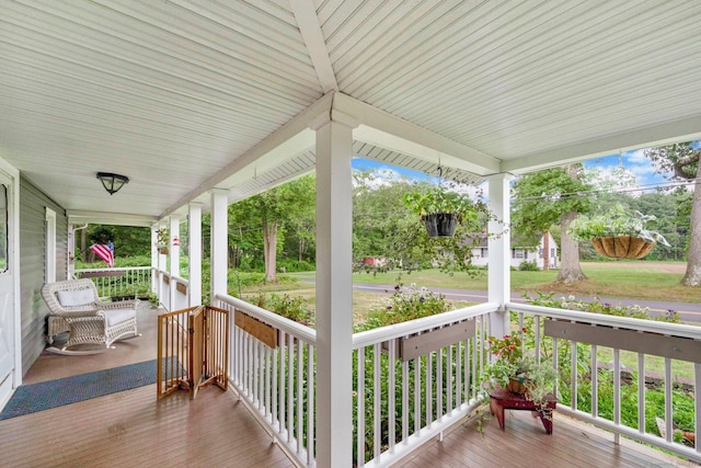 11 Harrington Rd, East Windsor, CT 06016 - view of wooden porch