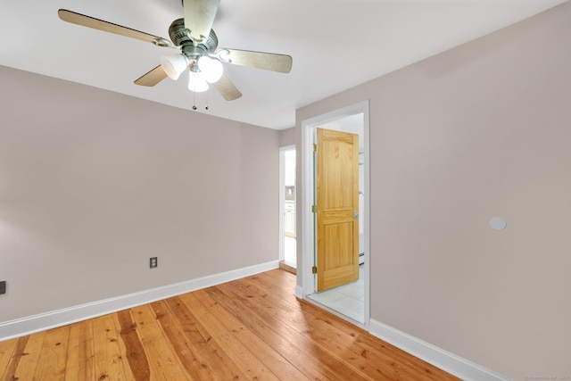 11 Harrington Rd, East Windsor, CT 06016 - spare room with light wood-style floors and a ceiling fan