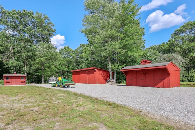 12 Jackson Rd, Killingworth, CT 06419 - view of grassy yard with a shed