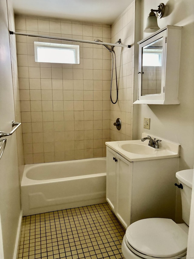 1483 Boston Ave, Bridgeport, CT 06610 - bathroom featuring tile patterned floors, shower / bathtub combination, and vanity