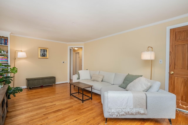 145 Quaker Ln S, West Hartford, CT 06119 - living room featuring light wood finished floors and ornamental molding