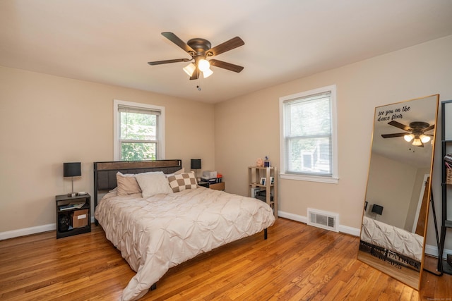145 Quaker Ln S, West Hartford, CT 06119 - bedroom featuring light wood-style flooring and ceiling fan