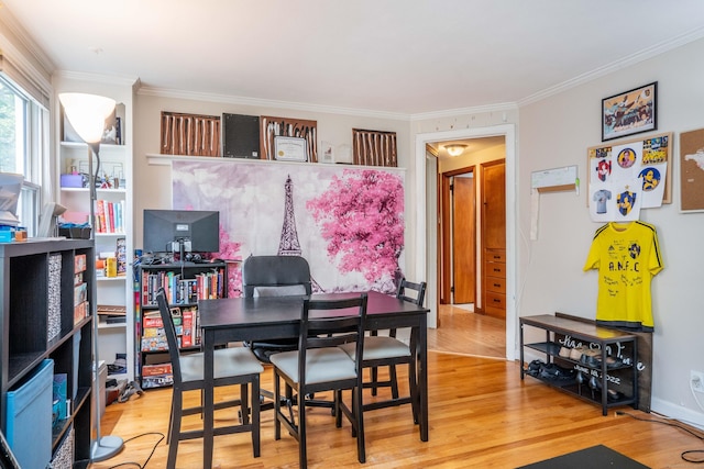 145 Quaker Ln S, West Hartford, CT 06119 - dining room featuring ornamental molding and wood finished floors