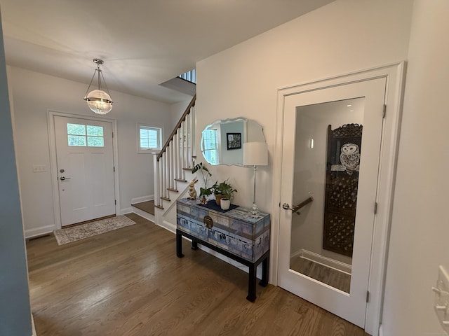 22 Thorson Rd, Oxford, CT 06478 - foyer entrance with wood finished floors and stairway