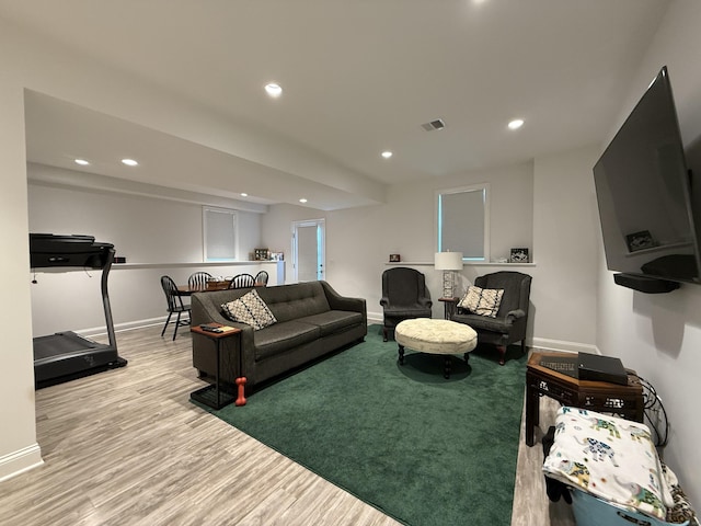 22 Thorson Rd, Oxford, CT 06478 - living room featuring recessed lighting and wood finished floors