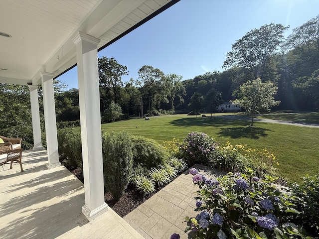22 Thorson Rd, Oxford, CT 06478 - view of green lawn with covered porch