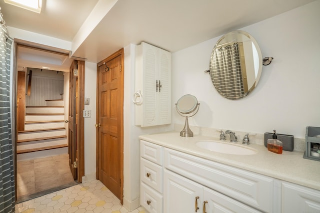 169 Brace Rd, West Hartford, CT 06107 - bathroom with vanity and tile patterned flooring