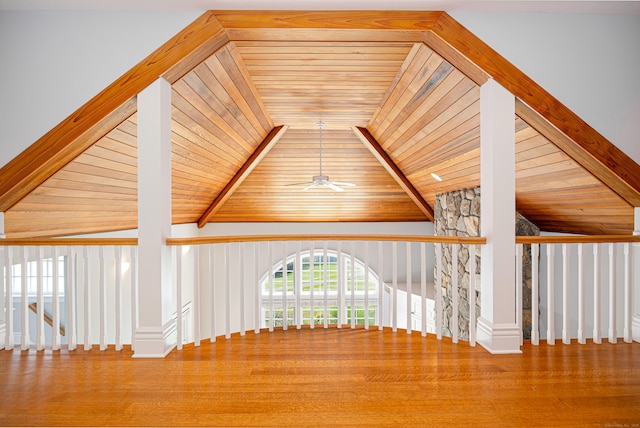 125 Nod Hill Rd, Wilton, CT 06897 - hall with wood ceiling and wood finished floors