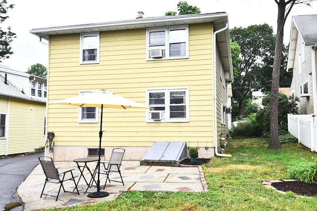 46 Millis St, Hamden, CT 06514 - rear view of house with a patio and cooling unit