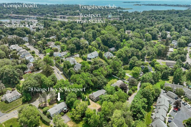 78 Kings Hwy S, Westport, CT 06880 - drone / aerial view of a large body of water