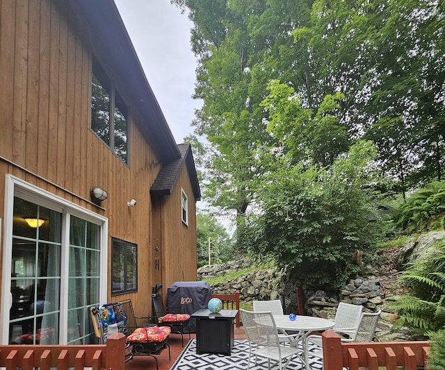 33 Tanner Ave, Norwich, CT 06360 - view of patio / terrace with area for grilling, outdoor dining space, and an outdoor hangout area