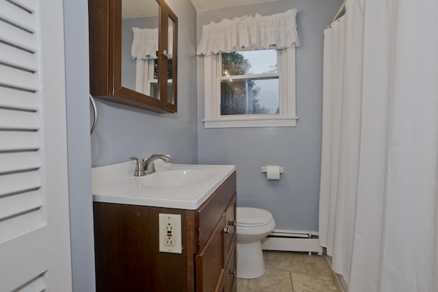 4 Birchwood Ter, Enfield, CT 06082 - full bath with a baseboard heating unit and vanity