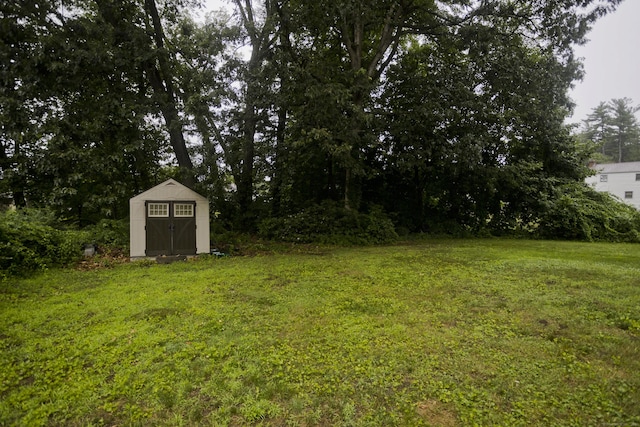 4 Birchwood Ter, Enfield, CT 06082 - view of grassy yard with a storage unit