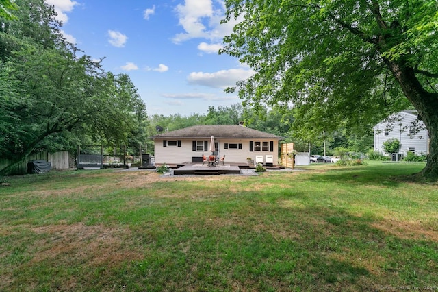 1762 Waterbury Rd, Cheshire, CT 06410 - back of property with a deck