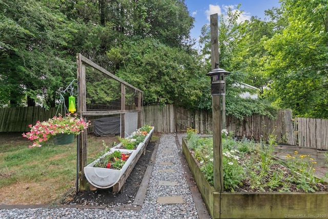 1762 Waterbury Rd, Cheshire, CT 06410 - fenced backyard featuring a garden