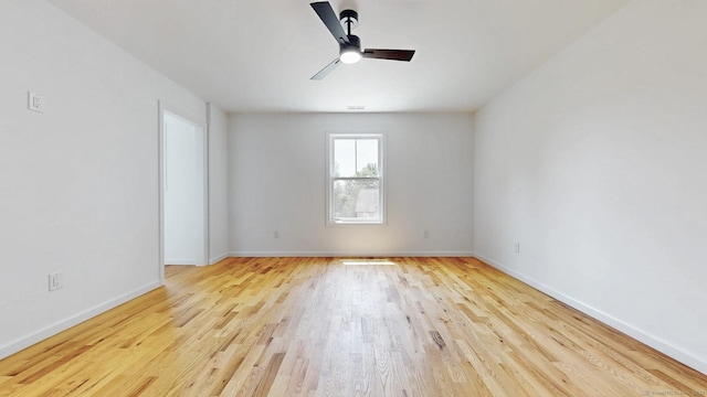 55A Moulthrop St, Ansonia, CT 06401 - empty room featuring a ceiling fan and wood finished floors