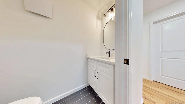 55A Moulthrop St, Ansonia, CT 06401 - bathroom featuring vanity and tile patterned flooring