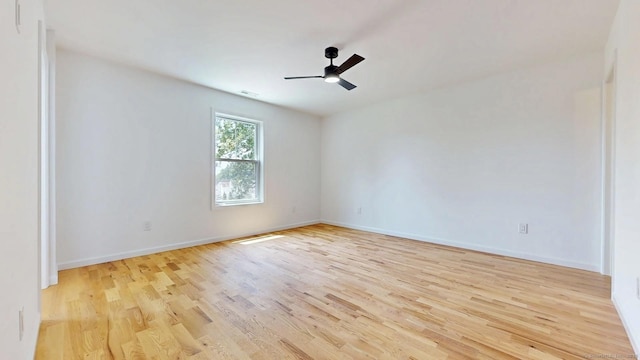 55A Moulthrop St, Ansonia, CT 06401 - unfurnished room featuring light wood-style floors and a ceiling fan