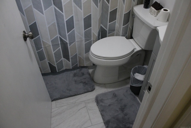 66 Long Meadow Hill Rd Unit 1, Brookfield, CT 06804 - bathroom with vanity and marble look tiles