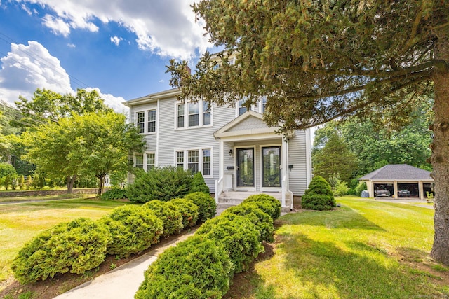 205 Wolcott Hill Rd, Wethersfield, CT 06109 - view of front of house with a front lawn