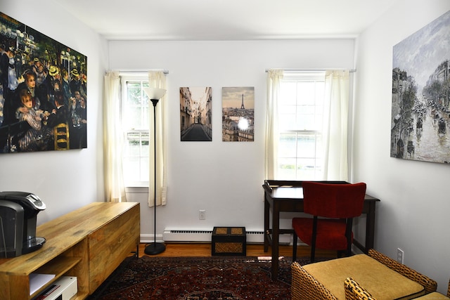84 Parade Hill Rd Unit 84, New Canaan, CT 06840 - office with plenty of natural light, wood finished floors, and baseboard heating