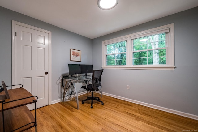 310 Opening Hill Rd, Madison, CT 06443 - office with light wood-style flooring and baseboards