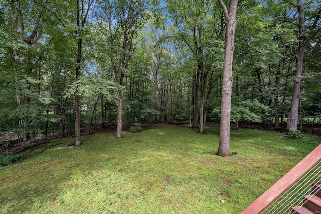310 Opening Hill Rd, Madison, CT 06443 - view of grassy yard with a wooded view