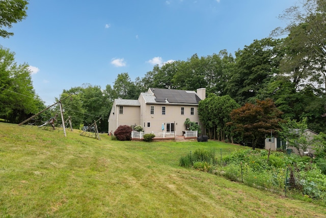 4 Overlook Dr, North Branford, CT 06471 - view of grassy yard with a deck