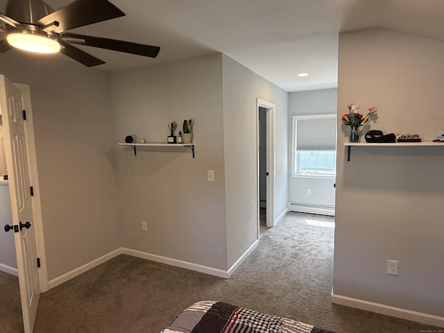20 Greystone St, Windham, CT 06226 - hallway featuring a baseboard radiator and carpet flooring