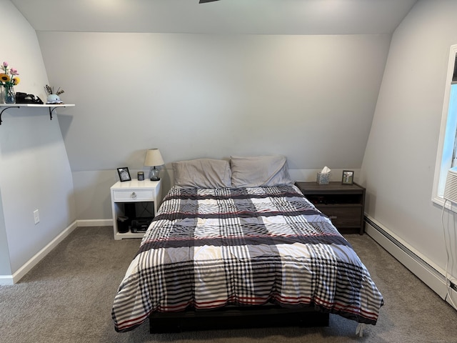 20 Greystone St, Windham, CT 06226 - carpeted bedroom with a baseboard heating unit and baseboards
