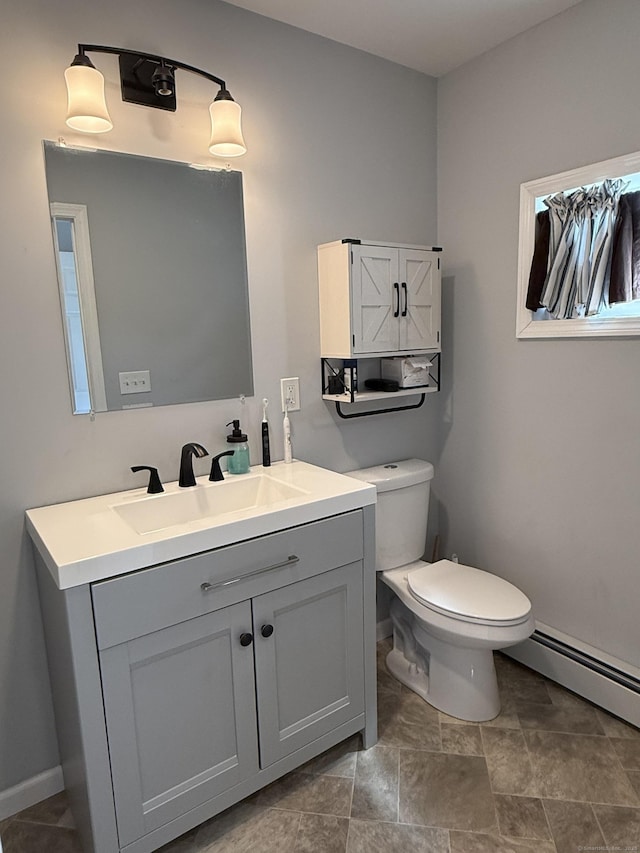 20 Greystone St, Windham, CT 06226 - bathroom featuring vanity and baseboard heating