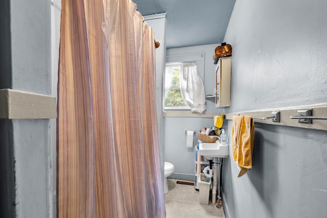 678 Colonel Ledyard Hwy, Ledyard, CT 06339 - bathroom featuring toilet and curtained shower