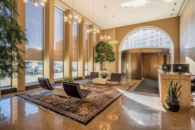 1 Gold St Apt 12B, Hartford, CT 06103 - building lobby featuring a towering ceiling