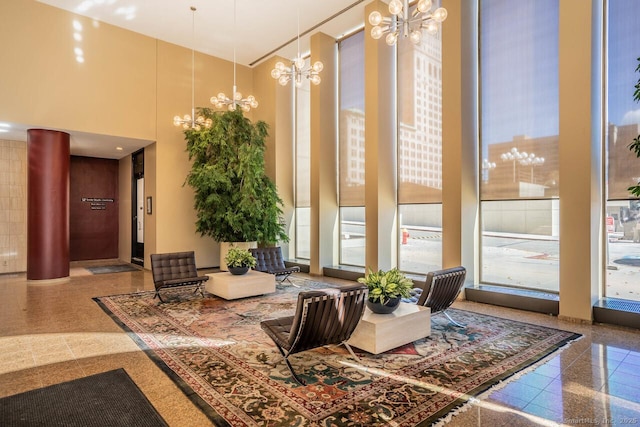 1 Gold St Apt 12B, Hartford, CT 06103 - building lobby with a high ceiling