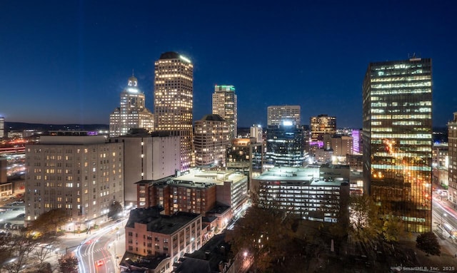 1 Gold St Apt 12B, Hartford, CT 06103 - city view with a view of city lights