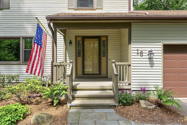 16 Eagle Ridge Dr, Ledyard, CT 06335 - property entrance featuring an attached garage