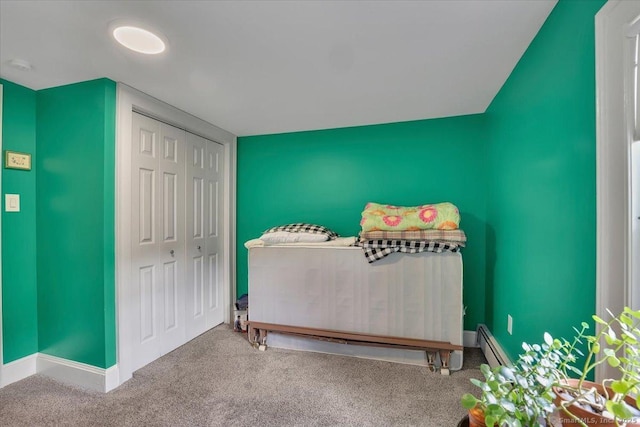 100 Adams Rd, Bloomfield, CT 06002 - carpeted bedroom with baseboards and a closet