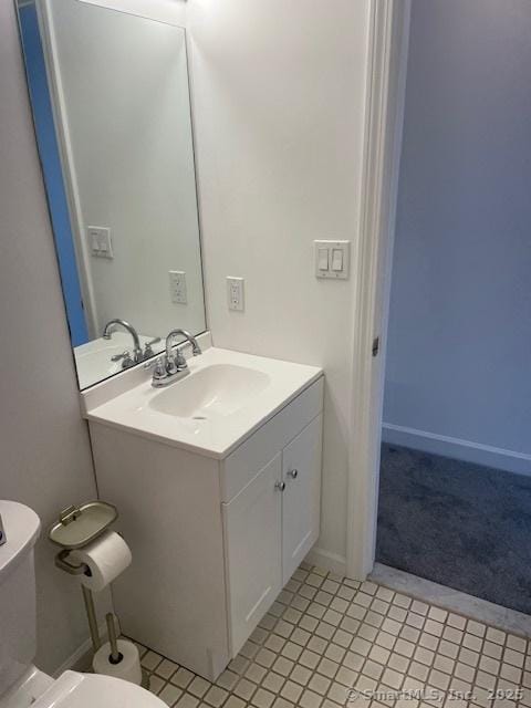273 Derby Ave Unit 810, Derby, CT 06418 - half bathroom featuring vanity and tile patterned floors