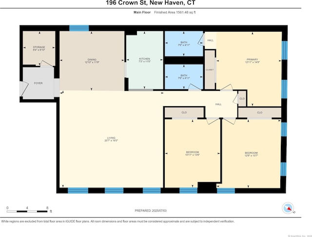 196 Crown St Unit 3J, New Haven, CT 06510 - view of floor plan / room layout
