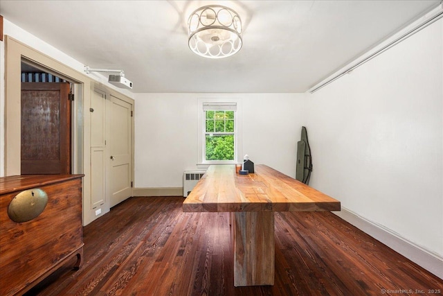 10 Gifford Ln, Norwich, CT 06389 - unfurnished office featuring radiator and dark wood-type flooring
