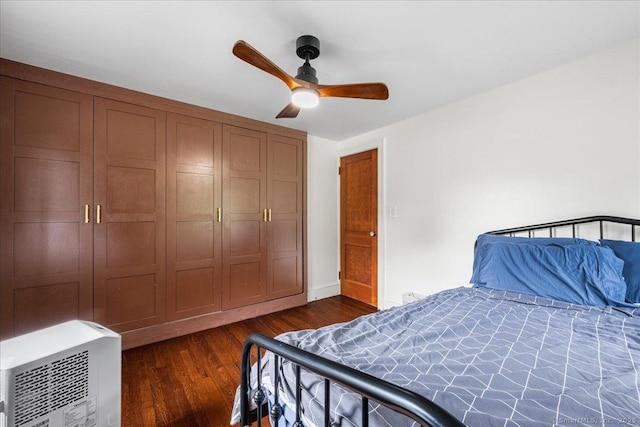 10 Gifford Ln, Norwich, CT 06389 - bedroom with dark wood-type flooring and a ceiling fan
