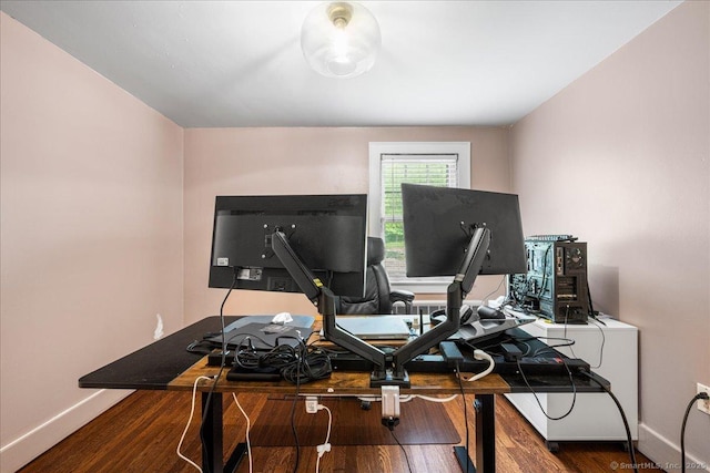 10 Gifford Ln, Norwich, CT 06389 - workout room with baseboards and wood finished floors