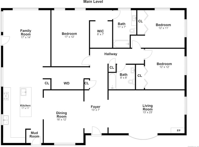224 Fan Hill Rd, Monroe, CT 06468 - view of floor plan / room layout