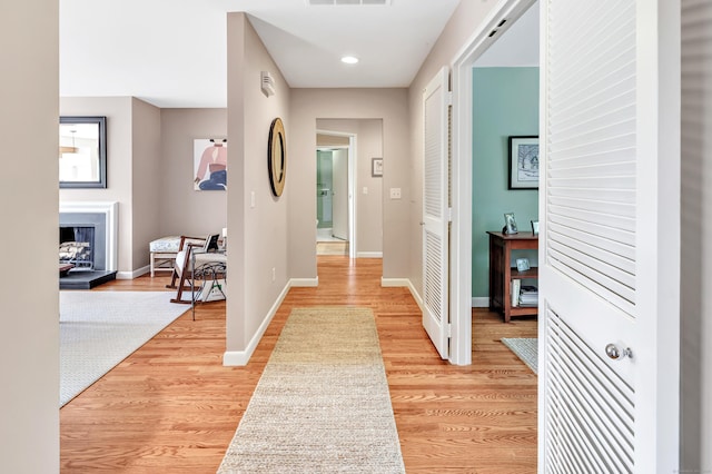 6 Hills Ln Unit 6, Norwalk, CT 06880 - hall with light wood-style flooring and recessed lighting