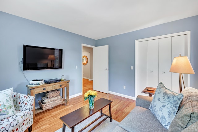 6 Hills Ln Unit 6, Norwalk, CT 06880 - living area with baseboards and wood finished floors