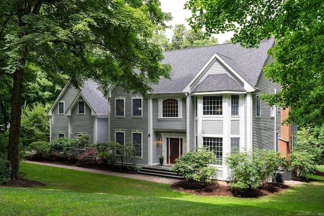 80 Jeremiahs Way, Glastonbury, CT 06073 - view of front of property with a shingled roof and a front yard