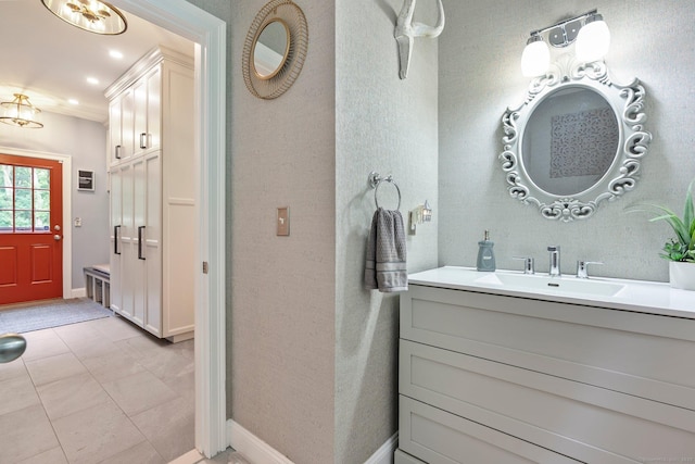 80 Jeremiahs Way, Glastonbury, CT 06073 - bathroom featuring vanity and recessed lighting