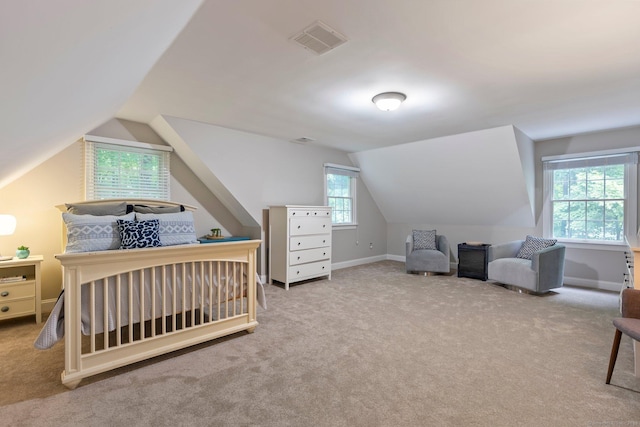 80 Jeremiahs Way, Glastonbury, CT 06073 - carpeted bedroom with vaulted ceiling and baseboards